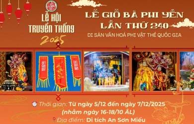 Lễ hội truyền thống - Lễ giỗ Bà Phi Yến lần thứ 240 năm 2025