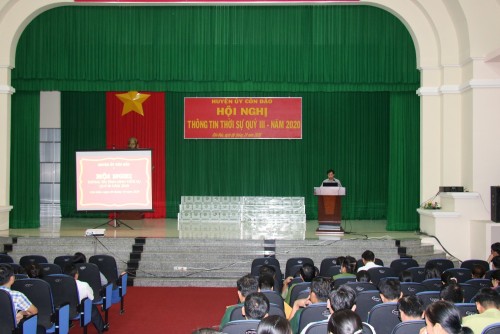Huyện Côn Đảo tổ chức Hội nghị thông tin thời sự quý III/2020
