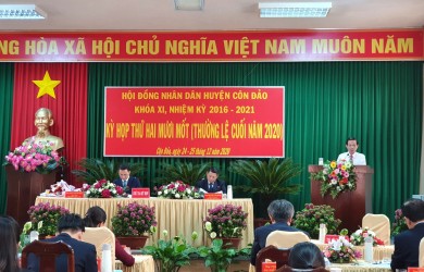 Côn Đảo tổ chức kỳ họp thứ hai mươi mốt thường lệ cuối năm 2020