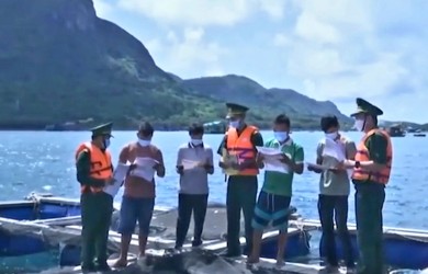 Côn Đảo tăng cường tuyên truyền Bầu cử cho ngư dân