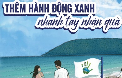 Cuộc thi “Thử thách Dấu tay xanh” – Nơi du khách lan tỏa tình yêu với môi trường