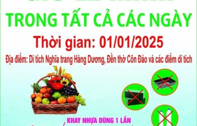 Tuần lễ "GIỎ LỄ XANH" đạt chỉ số đo chất lượng không khí AQI tại di tích Nghĩa Trang Hàng Dương ở mức Tốt tiến đến thực hiện “GIỎ LỄ XANH” các ngày trong năm 2025