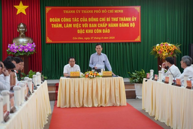 Bí thư thành ủy TP Hồ Chí Minh chỉ đạo xây dựng Côn Đảo thành đảo xanh – thông minh