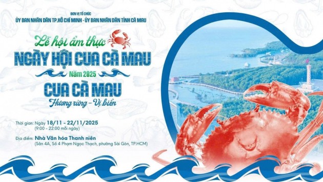 Hưởng ứng sự kiện "Xin chào Cà Mau” và Ngày hội Cua Cà Mau - Lần thứ II năm 2025 tại Thành phố Hồ Chí Minh