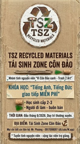 Khóa học Tiếng Anh - Tiếng Đức miễn phí tại đặc khu Côn Đảo