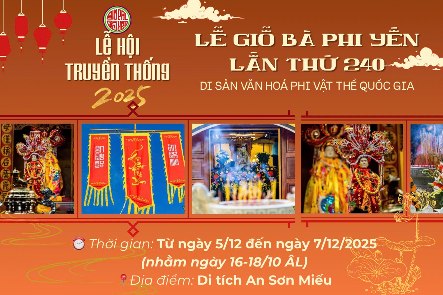 Lễ hội truyền thống - Lễ giỗ Bà Phi Yến lần thứ 240 năm 2025