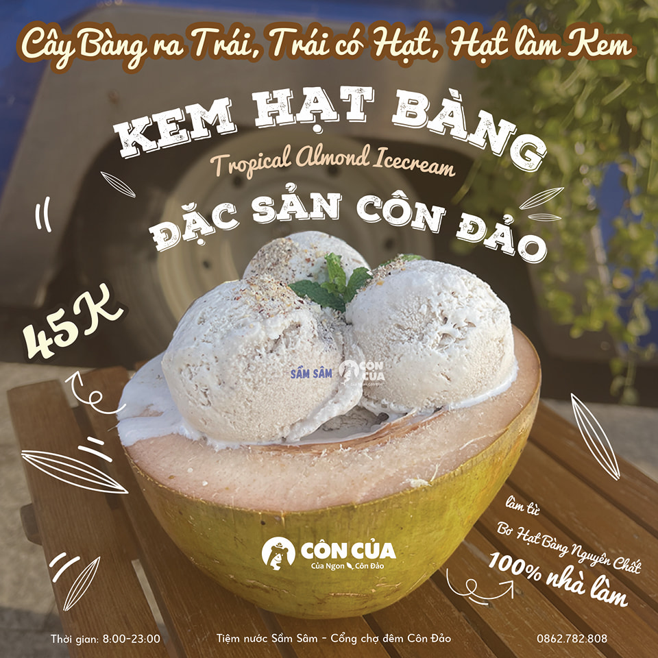 Các món ăn ngon từ hạt bàng Côn Đảo
