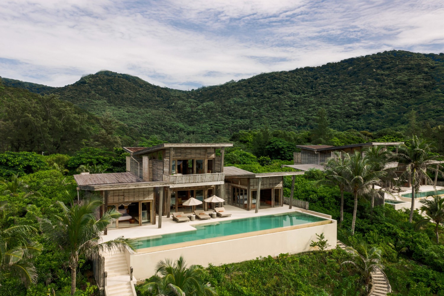Six Senses Con Dao Ocean View Four Bedroom Pool Villa Extreme Wide Shot scaled 1 2048x1365