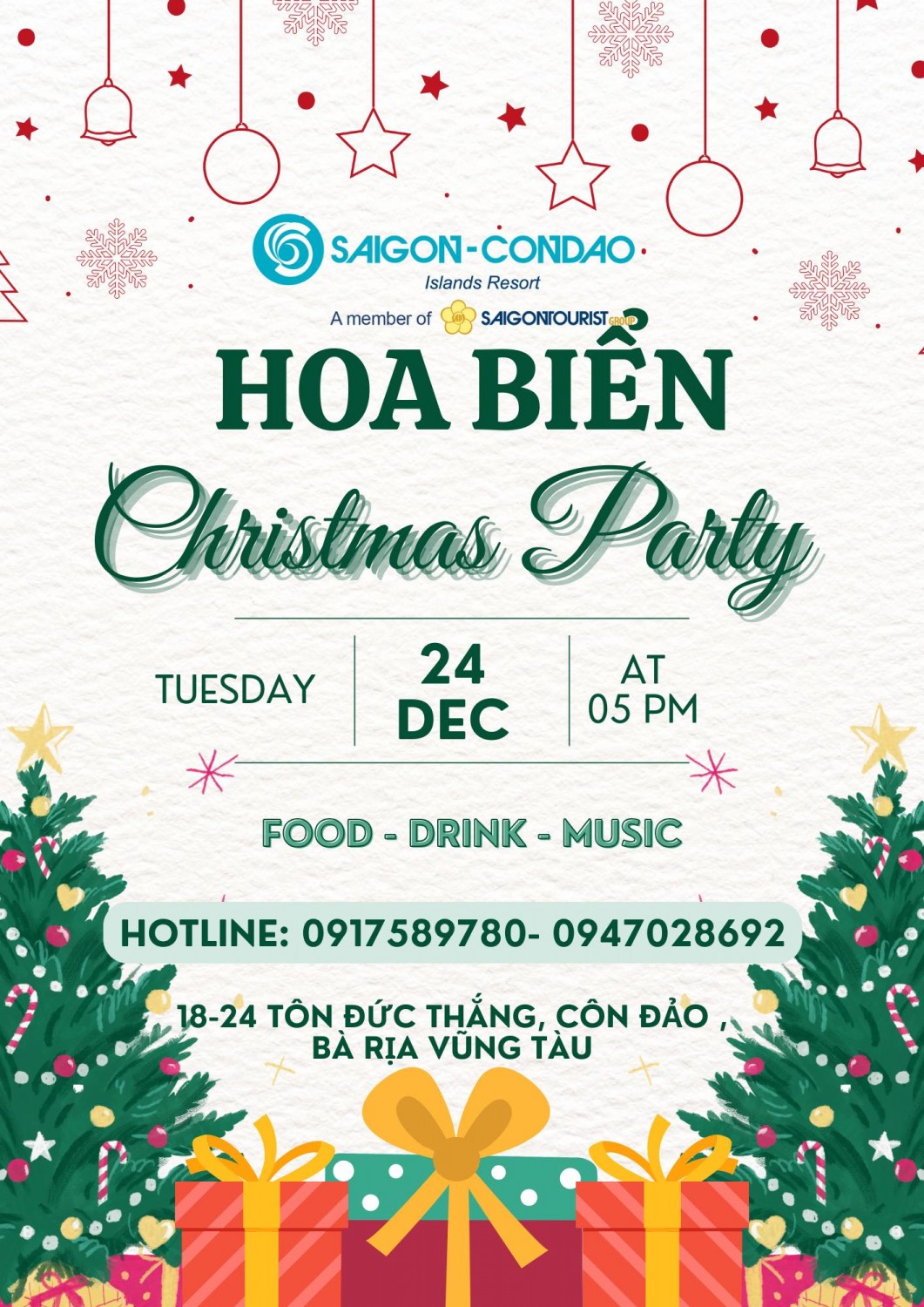 Hẹn hò Giáng sinh ấm áp, rộn ràng lễ hội tại Nhà hàng Hoa Biển